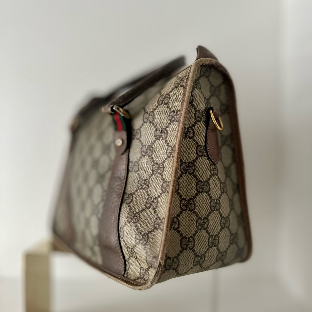 OFFERS!! Vintage Gucci Project Bag ! Gucci Top Handle Mini Boston Bag Beater - Picture 8 of 16